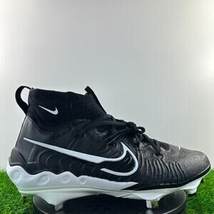 Nike Alpha Huarache NXT Men Size 8.5 Black White Baseball Cleats DJ6517-001 NEW